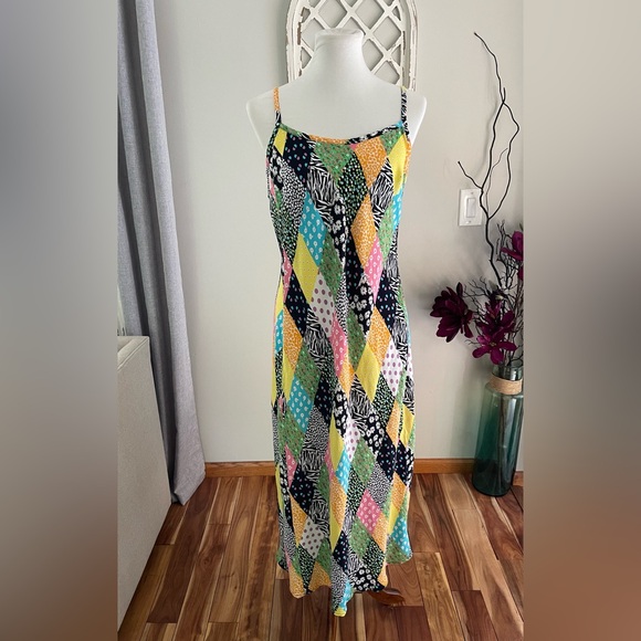 Rixo X Target Patchwork Slip Dress Multicolored - Picture 3 of 9